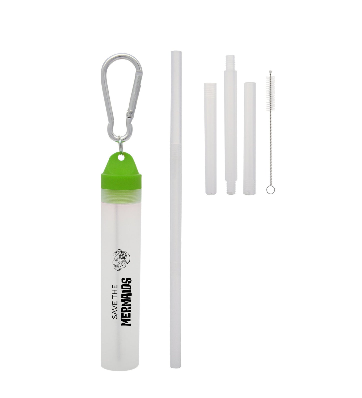 Tea Largo logo reusable straw with travel case - Tea Largo