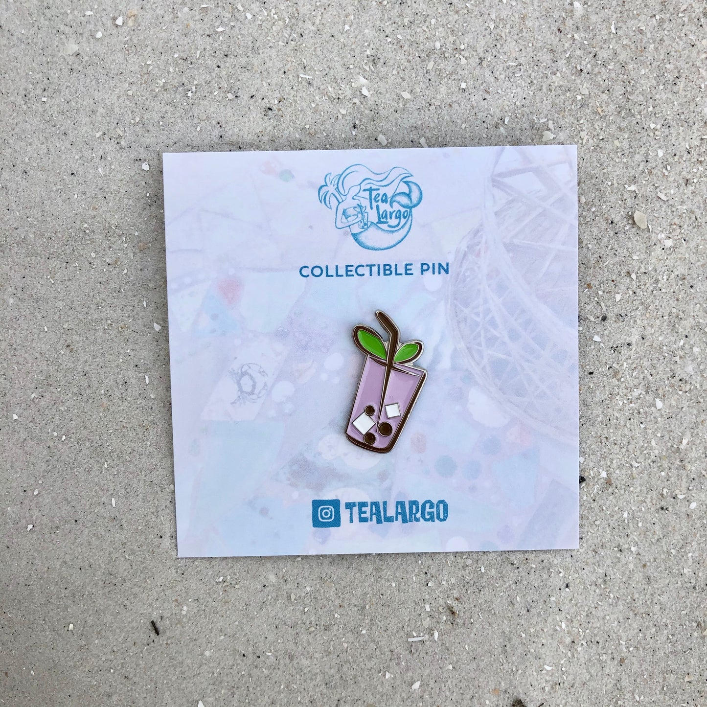 Taro Bubble Tea Enamel PIn - Tea Largo