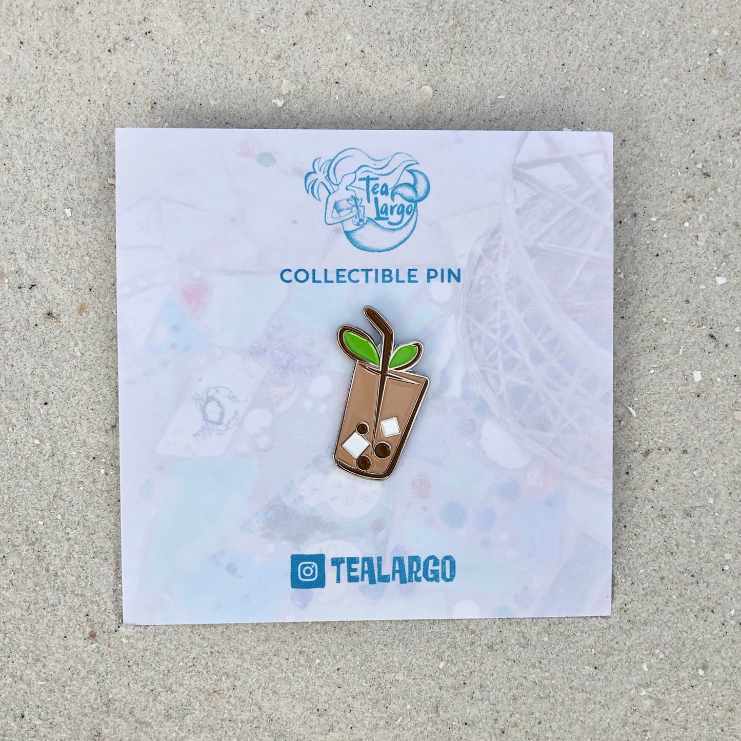 Chai Latte Enamel Pin - Tea Largo