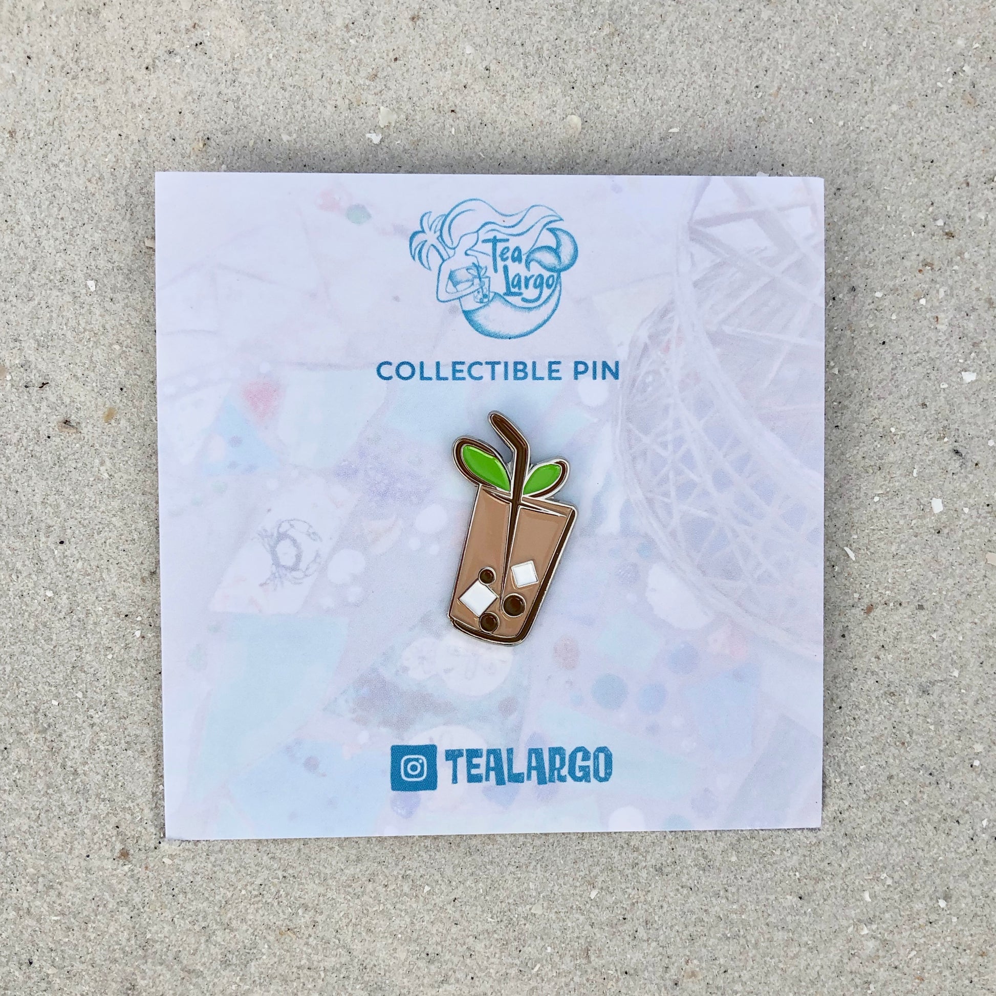 Chai Latte Enamel Pin - Tea Largo