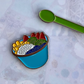 Mermaid Bowl with Green Spoon Enamel Pin set (2 pins) - Tea Largo