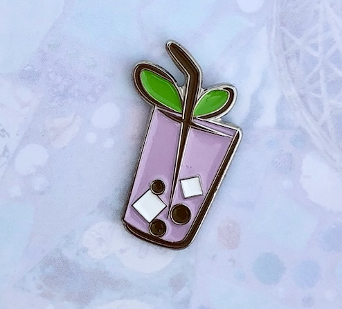 Taro Bubble Tea Enamel PIn - Tea Largo