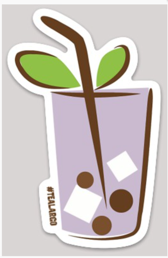 Boba Tea Vinyl Sticker - Tea Largo