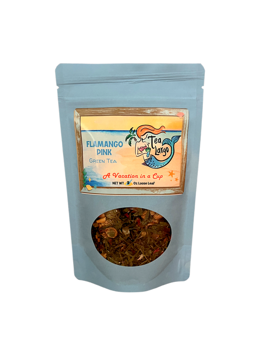 Flamango Pink Green Tea - Tea Largo