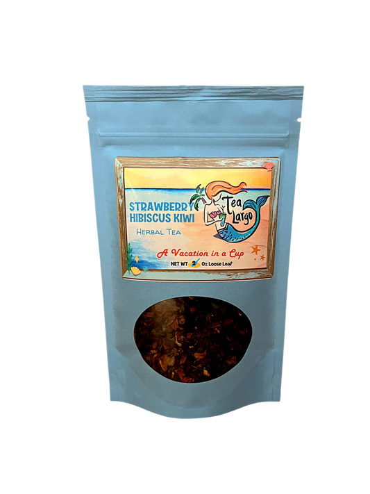 Strawberry Hibiscus Kiwi Herbal - Tea Largo